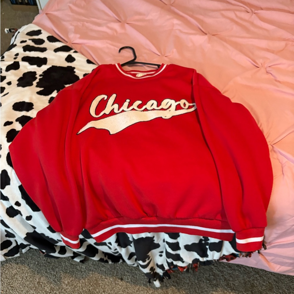 Red Chicago Sweatshirt